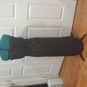 Black and gold sparkle Lucy Love size small summer sleeveless dress.